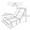 GlasFlength Accent Chairs Modern Lounge Chair with Streamlined Comfort for Living Room or Reading Nook, Gray,41.3”*23.6”*29" - 2 of 4