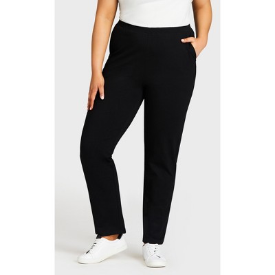 Plus Size Black Jeggings With Pockets