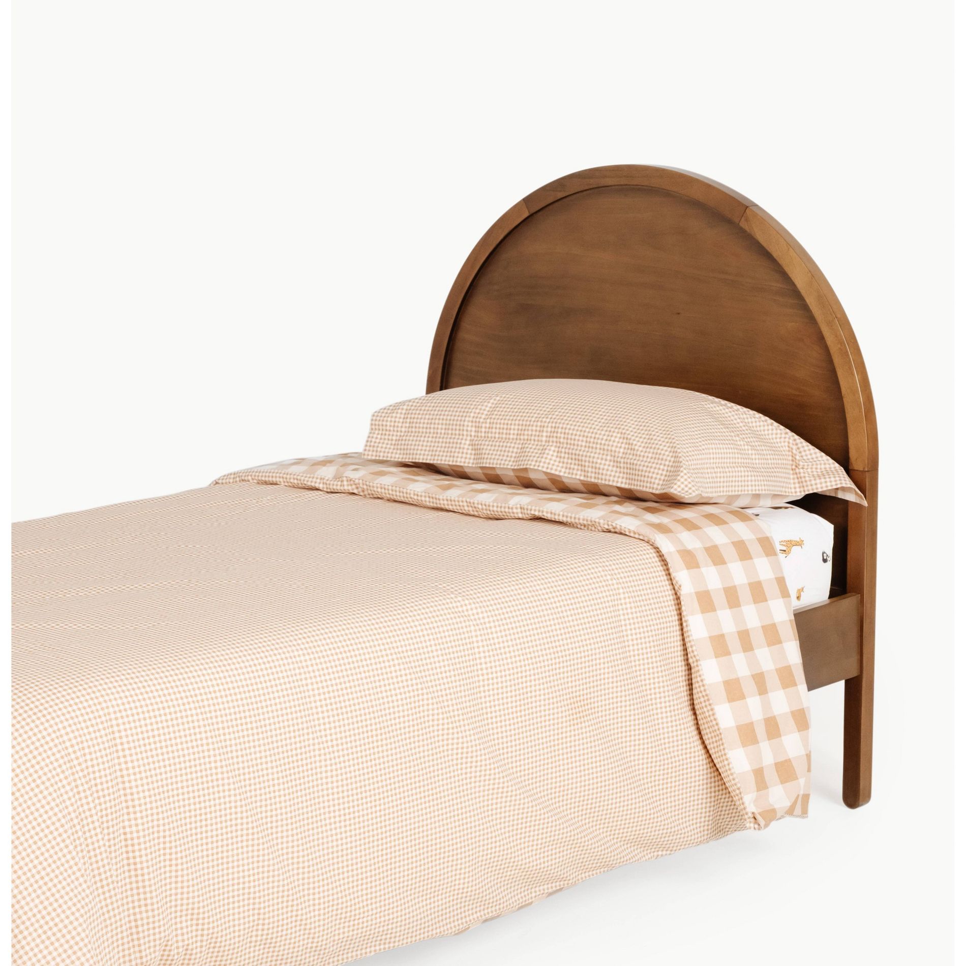 Gathre Khaki Gingham Reversible Duvet Set