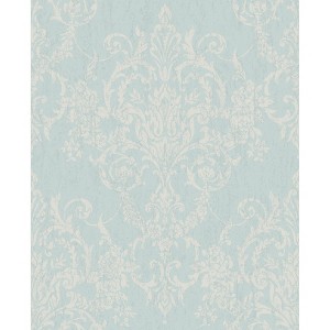 Empress Victorian Damask Duck Egg Wallpaper - 1 of 4
