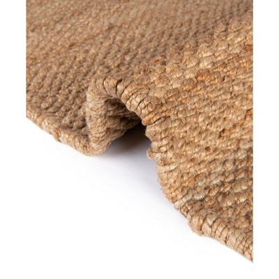 Natural 5x8 Handwoven Chunky Jute Indoor Area Rug