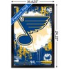 Trends International NHL St. Louis Blues - Maximalist Logo 23 Framed Wall Poster Prints - 3 of 4