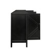 Cabinet with 4 Doors & 4 open shelve Modern Credenza, Freestanding Sideboard Storage Cabinet Entryway Floor Cabinet for Living Room Bedroom - 3 of 4