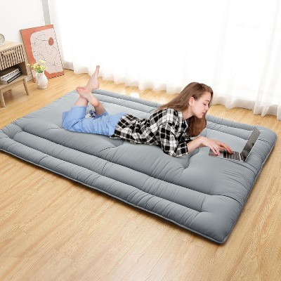 Nasitip Futon Mattress, Japanese Floor Mattress Foldable Tatami Mat, Roll Up Floor Bed Mattress/ Floor Play Mat, for Dorm House Guest