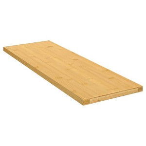 vidaXL Wall Shelf 23.6 in.x7.9 in.x0.6 in. Bamboo - 1 of 4