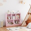 Kids Bookshelf and Toy Storage, 3 Tier Toy Organizer, 5 Cube Storage Cabinet, Toddler 3 Shelf Bookcase for Playroom, Bedroom, Living Room, Classroom - 2 of 4