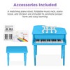 Best Choice Products Kids Classic 30-Key Mini Piano w/ Lid, Bench, Folding Music Rack, Song Book, Stickers - 4 of 4