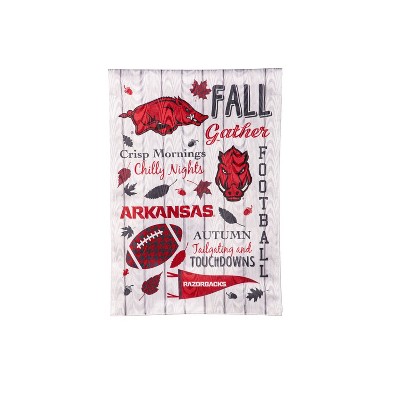 Evergreen University of Arkansas Garden Flag 12 x 18 Inches Indoor Outdoor Decor