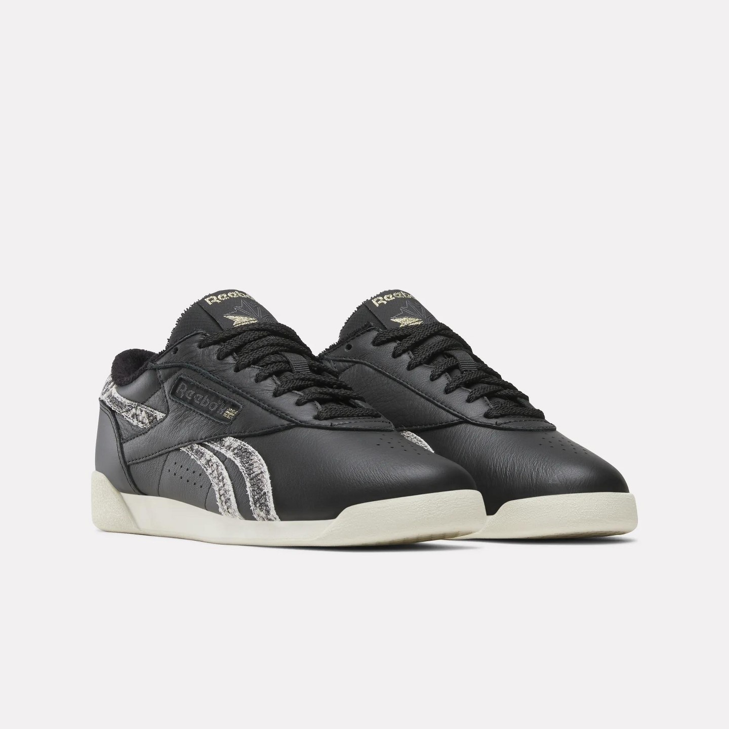 Женские кроссовки Reebok Freestyle Lo Shoes Size 8.5 ALMOSTBLACK/VINTAGECHALK/REEBOKLIGHTGOLD — фото 4