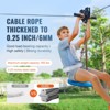 VEVOR Zipline Kit for Kids and Adult, 100 ft Zip Line Kits Up to 500 lb, Backyard Outdoor Quick Setup Zipline, Playground Entertainment with Zipline - 3 of 4