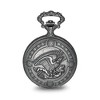 Black Bow Jewelry Charles Hubert Antique Chrome Finish Eagle Medallion Pocket Watch - 2 of 4