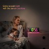 Aoibox Digital Alarm Clock with 10 Color Changing Night Light, Adjustable Brightness, USB Charging Port, Bedside and Desk Clock for Room Office Decor - 4 of 4