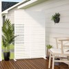 PexFix 72 in. x 47 in. Outdoor Metal Privacy Screen Garden Fence in Louver Pattern in White - 4 of 4