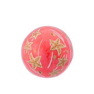 Beachcombers Capiz Ball Red with Starfish - 1 of 2