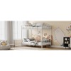 Space-Saving Twin Loft Bed: High-Arched Safety Guardrail & Ladder - Sturdy Metal Slats, Easy Assembly - No Box Spring Needed - 3 of 4