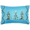 The Lakeside Collection Wildlife Explorer Embroidered Accent Pillows - Pine Trees - 4 of 4