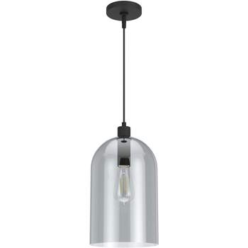 Lochemeade with Seeded Glass Large Pendant Ceiling Light Fixture - Hunter Fan