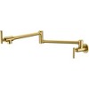 Wall-Mounted Pot Filler Faucet with Dual Swing Joints and Lustrous Finish - 2 of 4