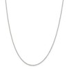 Black Bow Jewelry 1.5mm Rhodium Plated Sterling Silver Rolo Chain Necklace, 18-20 Inch - 3 of 4