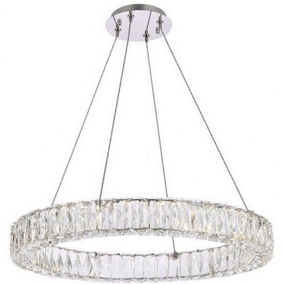 Elegant Lighting Monroe 1 - Light Pendant in  Chrome