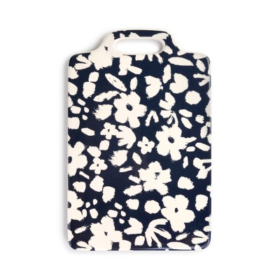 DEMDACO Navy Floral Cheese Board