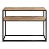 Kate and Laurel Quarles Rectangle Wood Console Table, 36x10x30, Natural and Black - 3 of 4
