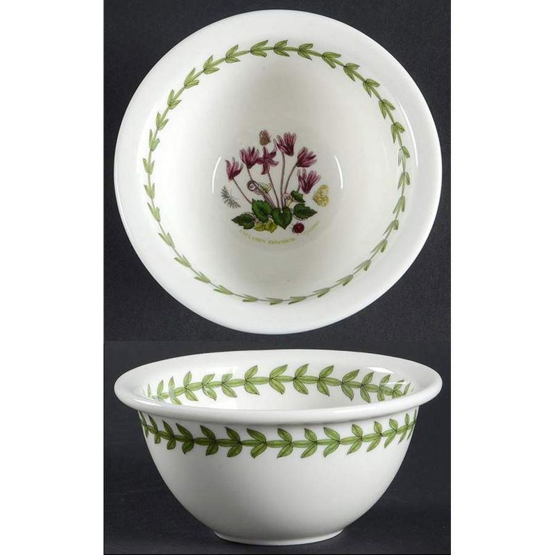 Portmeirion Botanic Garden Porcelain Round Mini Bowls, Set of 4 - Assorted Floral Motifs,4.25 Inch, 2 of 5