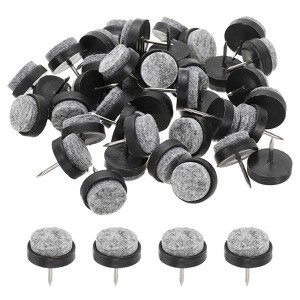 Unique Bargains Wooden Chair Sofa Cabinet Table Leg Floor Protector Round Nail-on Felt Pads 72 Pcs - 1 of 3