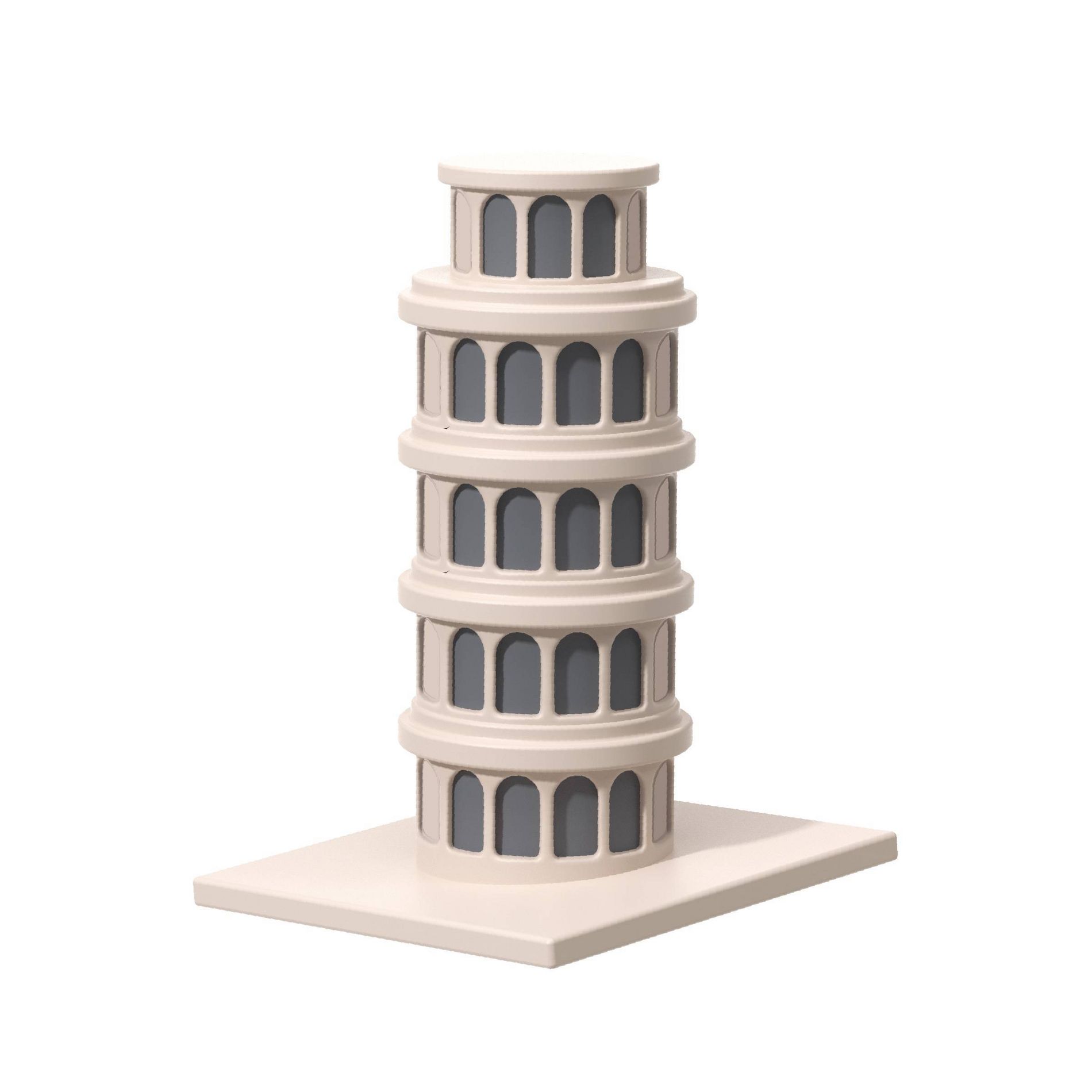 GEMS Figural 2000mAh Power Bank- Leaning Tower of Pisa