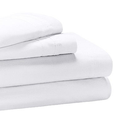 Luxury Egyptian Quality Cotton 650 Thread Count Solid Deep Pocket Sheet Set by Blue Nile Mills