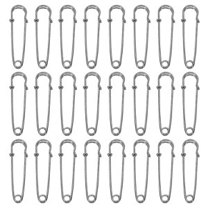 Unique Bargains Metal DIY Blankets Crafts Brooch Making Home Sewing Large Safety Pins 24 Pcs - 1 of 4