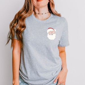 Simply Sage Market Tis The Season Santa Front And Back Short Sleeve Tee - 1 of 4