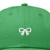 Dalix Bow Embroidered Coquette Cotton Summer Cute Outdoor Baseball Cap Dad Hat Womens - 2 of 4