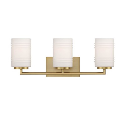 Designers Fountain Leavenworth 3 - Light Vanity in  Brushed Gold