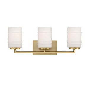 Designers Fountain Leavenworth 3 - Light Vanity in  Brushed Gold - 1 of 1