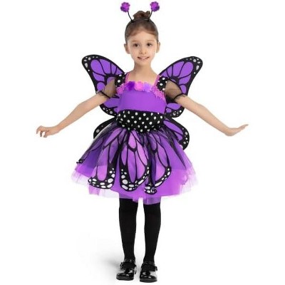 Child Girl Purple Sweet Butterfly Costume-1224 : Target