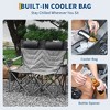 Heavy Duty Oversized Camping Chair for 2 Person – 700 LB Capacity Folding Outdoor Chair with Cooler Pouch, Quad Lumbar Support & Cup Holder for Adult - 4 of 4