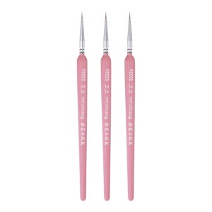 Unique Bargains Detail Nylon Miniature Painting Brush 3 Pcs - 1 of 4