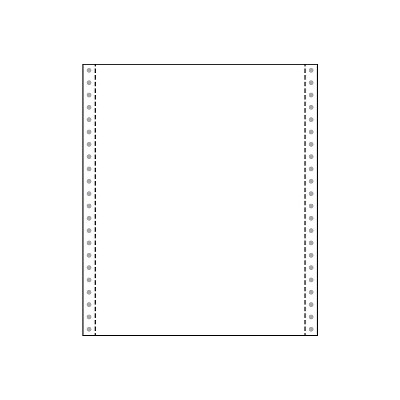 Printworks Professional 2 Part Blank Computer Paper 9.5" x 11" 13 lbs. White 1400 Sheets/Carton
