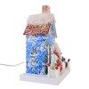 Cody Foster 9.5 Inch Retro Snowman Abode Christmas Christmas Village , Lightweight Christmas Decor Nostalgic Putz House (1PC) - 4 of 4