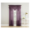 51"x24" No. 918 Sheer Erica Crushed Voile Ascot Beaded Rod Pocket Curtain Valance - 3 of 3