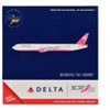 Boeing 767-400ER Commercial Aircraft "Delta Air Lines" White with Pink Tail 1/400 Diecast Model by GeminiJets - 3 of 3