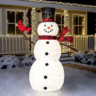 Joiedomi 6 Ft Collapsible Snowman Led Yard Light Christmas Event ...