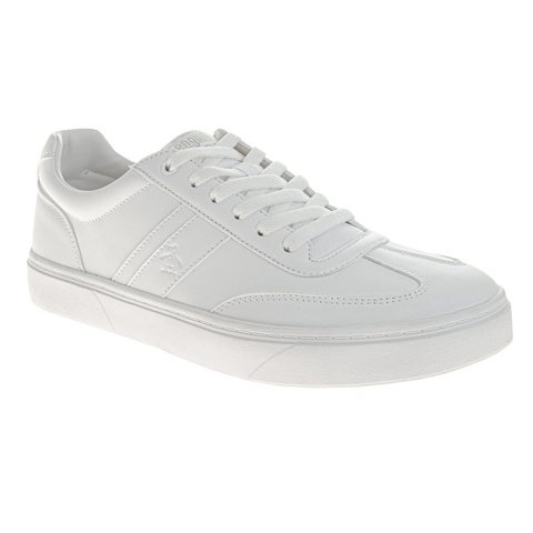 Мужские Penguin Men's Lace Up Casual Sneakers, White, Size: 10