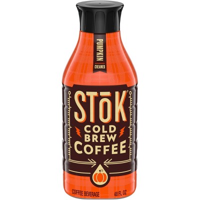 SToK Pumpkin Creamed Cold Brew Coffee - 48 fl oz