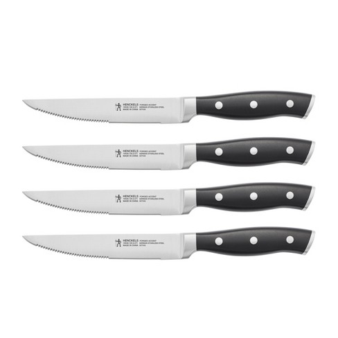 Farberware 4pc Laguiole Steak Knife Set White/Silver