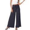 Clearlove Women's Wide Leg Pants Casual Palazzo Summer Flowy Pants Elastic High Waist Lounge Drawstring - 3 of 4