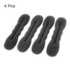 Unique Bargains Women Sponge DIY Hairstyle Ponytail Bun Maker Holder 6.5inches Black 4 Pcs - 2 of 4