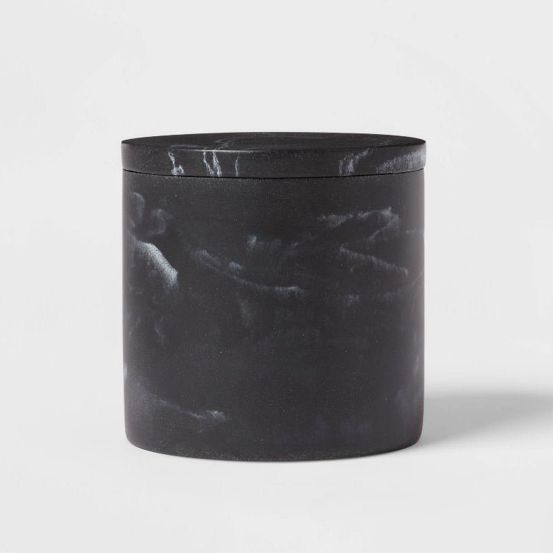 Marble Bath Canister Black - Threshold&#8482;, 1 of 9