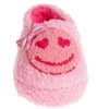Kensie Toddler Girl's Fuzzy Faux Shearling Slippers, Kid's Cute Stuff with Cute Patch - Toddler Girl's Slipper Shoes - 4 of 4